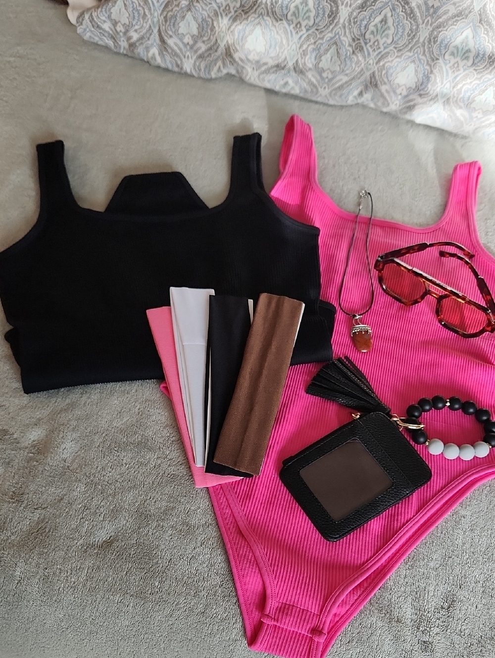 OQQ Women’s Ribbed BodySuit Bundle